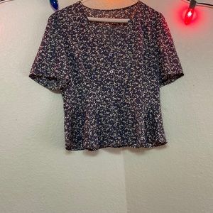 Shein Floral Blouse, Size Medium